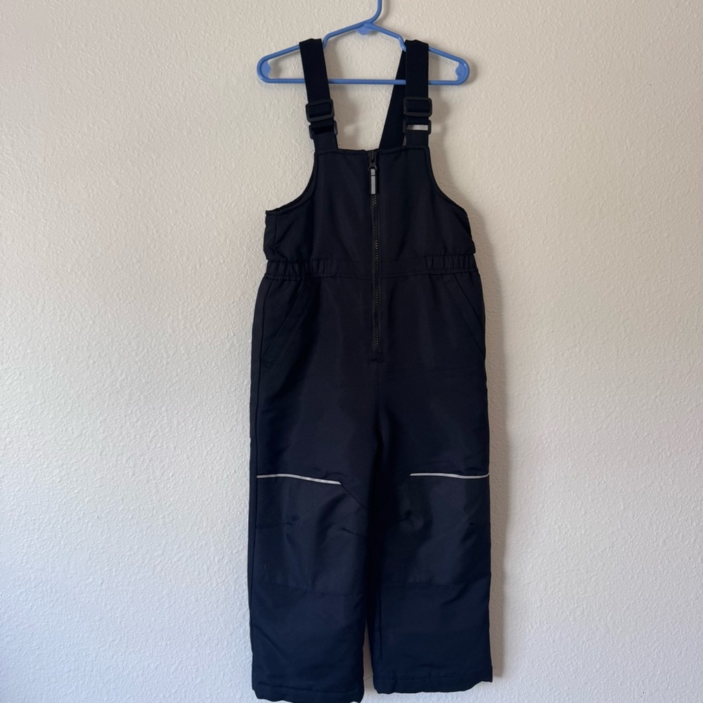 Swiss Tech Black Kids Snow Bibs